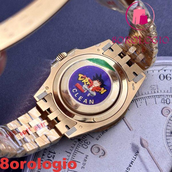 Replica Rolex GMT-Master II 126718GRNR-0001 Oro Giallo Quadrante Nero Jubilee 1:1 Clean Factory 40mm Orologio - immagine 11