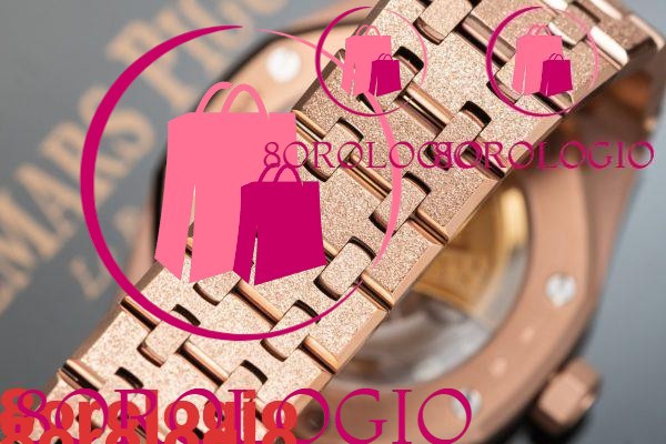 Audemars Piguet Royal Oak 15454OR Frosted Gold Quadrante Rosa Replica 37mm Orologio - immagine 10