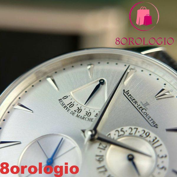 Jaeger-LeCoultre Master Ultra Thin Reserve De Marche Q1378420 Quadrante Argento Cinturino in Pelle Migliore Replica 39mm Orologio - immagine 14