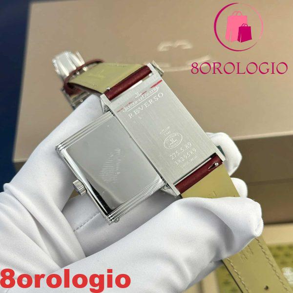 Jaeger-LeCoultre Reverso Tribute Monoface Small Seconds Q397846J Quadrante Bordeaux Migliore Replica MGF 45.6×27.4mm Orologio - immagine 10