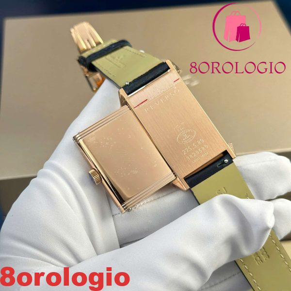 Jaeger-LeCoultre Reverso Tribute Monoface Small Seconds Oro Rosa Quadrante Blu Migliore Replica MGF 45.6×27.4mm Orologio - immagine 10