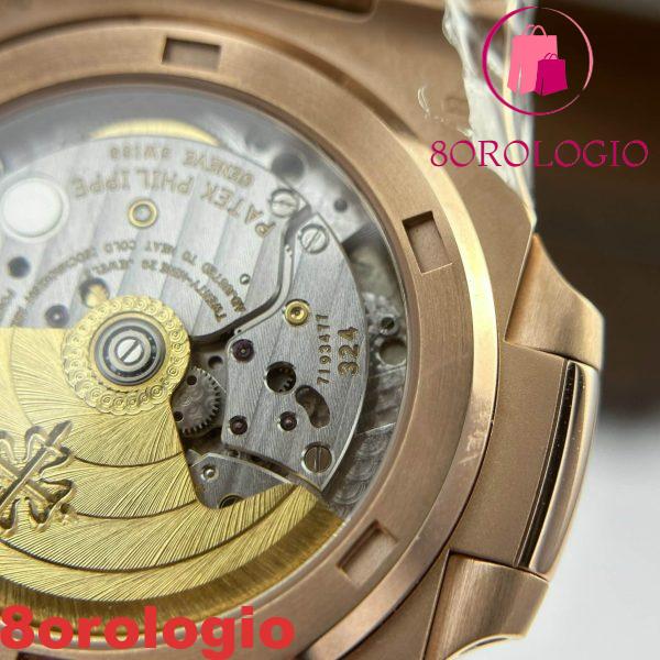 Replica Patek Philippe Nautilus 5711/1R Oro 18K Quadrante Marrone Versione Modificata Completa Super Clone 40mm Orologio - immagine 9