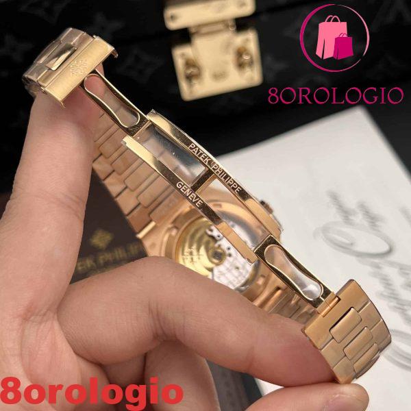 Patek Philippe Nautilus 5711/1R Oro Rosa Quadrante Grigio Replica Super Clone Fabbrica 3K 40mm Orologio - immagine 9