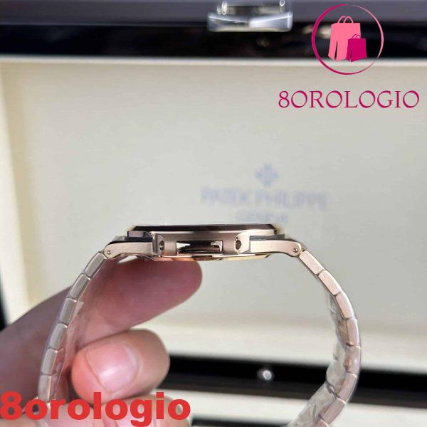 Patek Philippe Nautilus 5711/1R-001 Oro Rosa Quadrante Marrone Migliore Replica 40mm Orologio - immagine 9