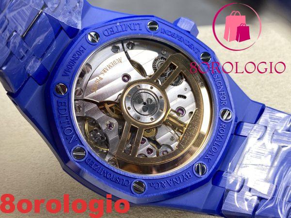 Audemars Piguet Royal Oak 15500 Quadrante Bianco Ceramica Blu 1:1 Migliore Replica 41mm Orologio - immagine 12