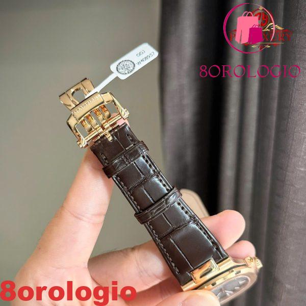 Patek Philippe Nautilus 5711R-001 Quadrante Grigio Cinturino in Pelle Placcato Oro 18K Replica 1:1 40mm Orologio - immagine 9