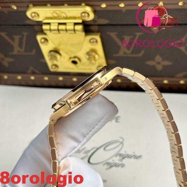 Patek Philippe Nautilus 5712/1R Quadrante Marrone Oro Rosa 18K Avvolto Modificato Opzioni Massime Replica Migliore 1:1 40mm Orologio - immagine 9