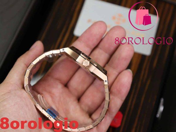 Audemars Piguet Royal Oak 15500OR Oro Rosa Quadrante Nero Replica Super Clone APSF 41mm Orologio - immagine 11