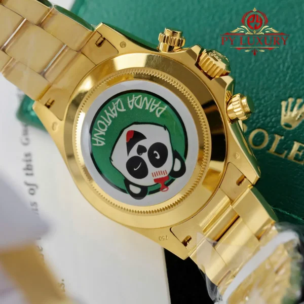 Replica Rolex Daytona John Mayer Quadrante Verde Oro Giallo 18K 1:1 40mm Orologio - immagine 11