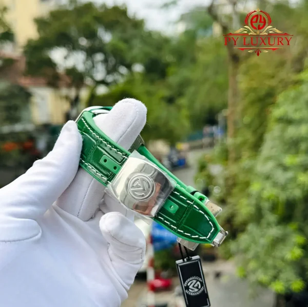 Franck Muller Vanguard V45 Yachting Quadrante Verde Cinturino in Pelle 1:1 Replica ABF 45mm Orologio - immagine 9