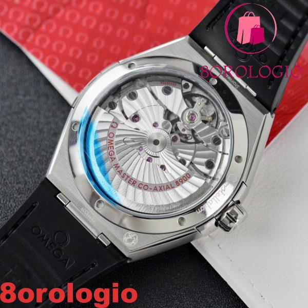 Omega Constellation Co-Axial Master Chronometer Quadrante Grigio Rodio Cinturino in Pelle Replica Migliore VSF 41mm Orologio - immagine 10