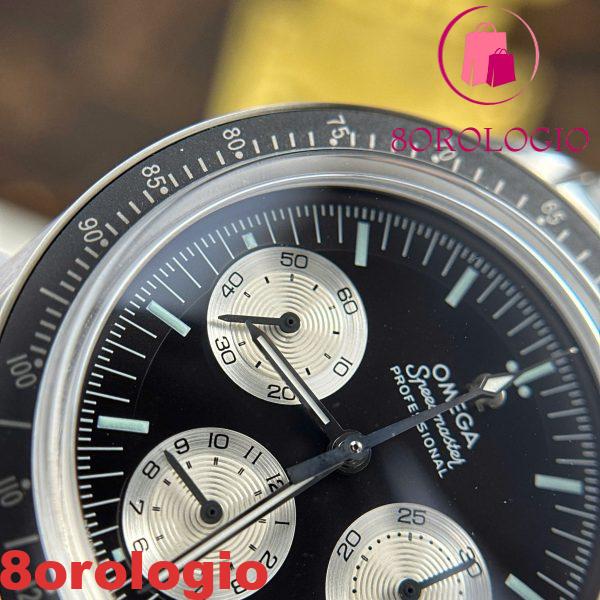 Omega Moonwatch Speedmaster Speedy Tuesday Acciaio Edizione Limitata Quadrante Nero e Bianco Replica 42mm Orologio - immagine 13