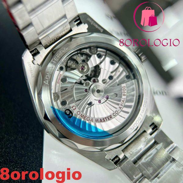 Omega Seamaster Aqua Terra Co-Axial Master Chronometer Quadrante Bianco Lancetta Arancione Miglior Replica VSF 41mm Orologio - immagine 10