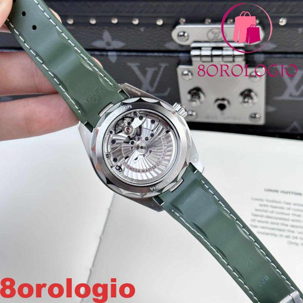 Omega Seamaster Aqua Terra GMT Worldtimer Quadrante Verde Replica Migliore VSF 43mm Orologio - immagine 10