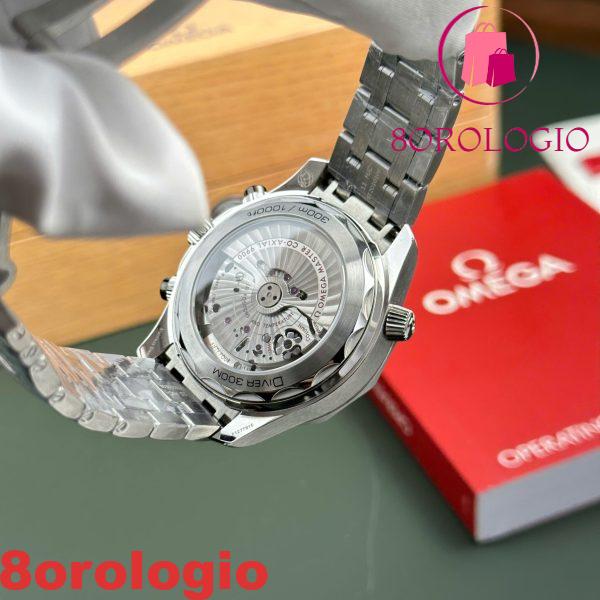 Omega Seamaster Diver 300M Chronograph Quadrante Nero Replica N1 Factory 44mm Orologio - immagine 11