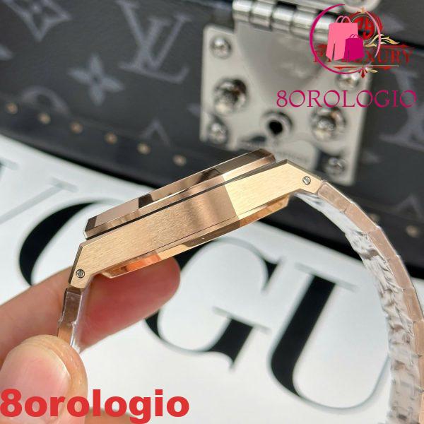 Audemars Piguet Royal Oak 26240OR Chronograph Oro Rosa Quadrante Nero 1:1 Migliore Replica APSF 41mm Orologio - immagine 13