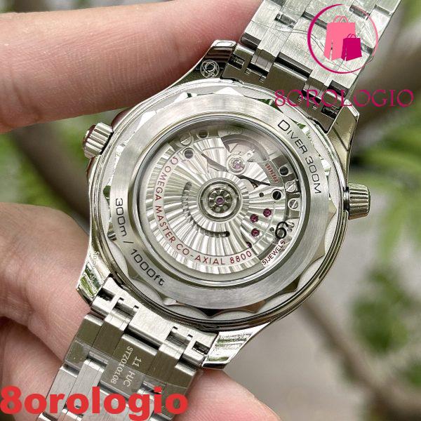 Omega Seamaster Diver 300M Quadrante Grigio Ghiera in Ceramica Blu Miglior Replica VSF 42mm Orologio - immagine 11