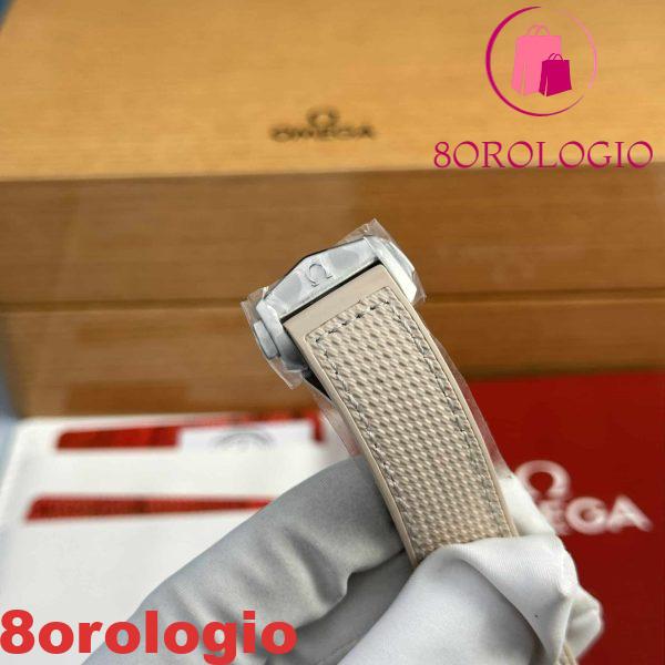 Omega Seamaster Planet Ocean 600M Co-Axial Quadrante Beige Cinturino in Gomma Replica di Migliore Qualità VSF 43,5mm Orologio - immagine 9