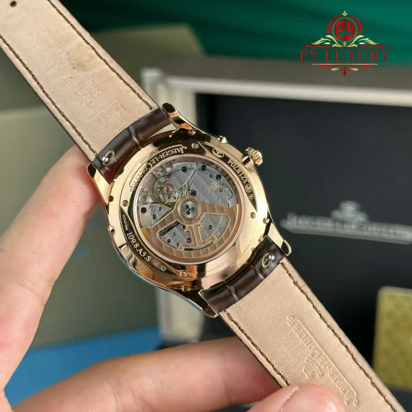 Jaeger-LeCoultre Master Ultra Thin Moon Q1362503 Oro Rosa Quadrante Bianco Lunetta con Diamanti Migliore Replica APSF 39mm Orologio - immagine 10