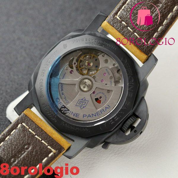 Panerai Luminor GMT Ceramica 1950 3 Days Quadrante Nero PAM441 Replica Migliore VSF 44mm Orologio - immagine 11