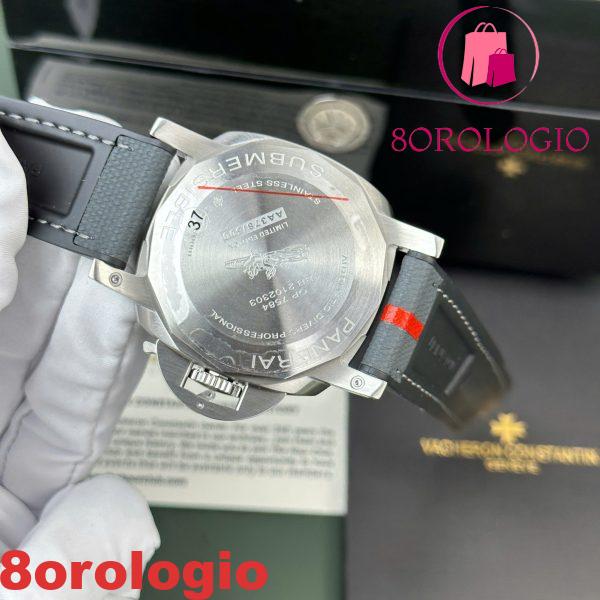 Panerai Submersible Luna Rossa PAM01579 Quadrante Bianco Cinturino in Pelle Migliore Replica VSF 42mm Orologio - immagine 10