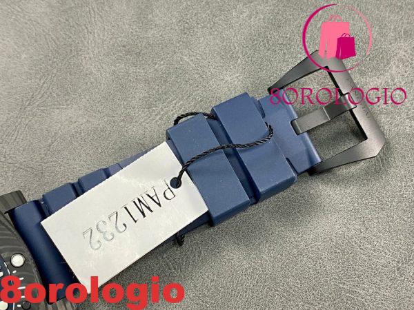 Panerai Submersible Quarantaquattro Carbotech Blu Abisso PAM1232 Quadrante Blu Cinturino in Gomma Replica VSF 44mm Migliore Orologio - immagine 9