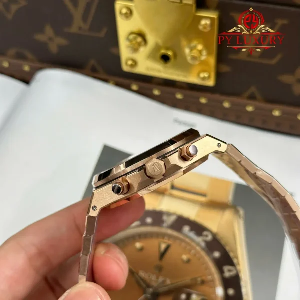 Audemars Piguet Royal Oak Chronograph 26239OR Oro Rosa Quadrante Blu 1:1 Super Replica APSF 41mm Orologio - immagine 13