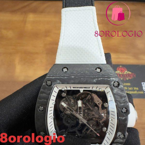 Richard Mille RM055 Bubba Watson Americas Edition Custom Made Exquisite NTPT Carbon Fiber Replica Movimento Vaucher di Qualità Esclusiva Orologio - immagine 16