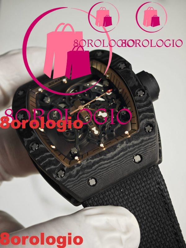 Richard Mille RM055 Bubba Watson Asia Edition Replica Custom Made NTPT Carbonio di Alta Qualità Movimento Vaucher Esclusivo Orologio - immagine 17