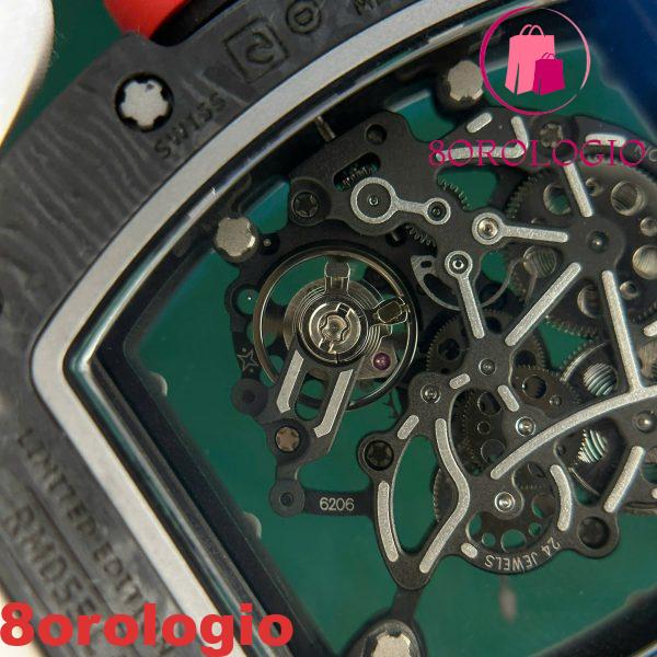 Richard Mille RM055 Bubba Watson Carbon Fiber White Legend Migliore Replica ZF 42.7 X 49.9mm Orologio - immagine 13