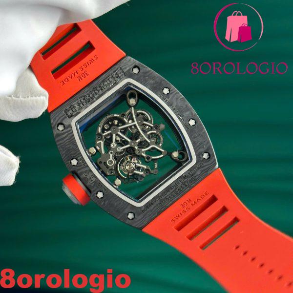 Replica Richard Mille RM055 Bubba Watson Dark Legend Fibra di Carbonio Miglior ZF 42.7 X 49.9mm Orologio - immagine 12