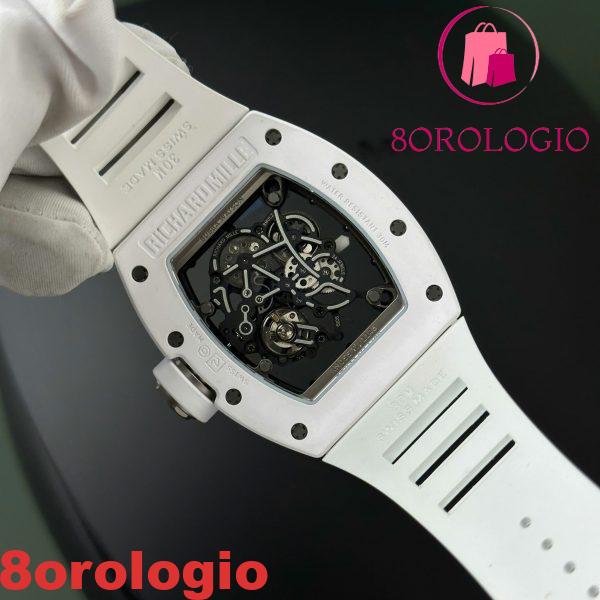 Richard Mille RM055 Ceramica Bianca Bubba Watson 1:1 Super Clone Miglior Replica ZF 42.7mm Orologio - immagine 10