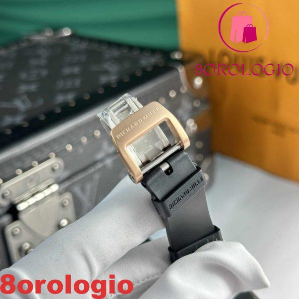 Richard Mille RM07-01 Ceramic Oro Rosa Nero Lip Migliore Replica 45.32 X 32.3mm Orologio - immagine 9