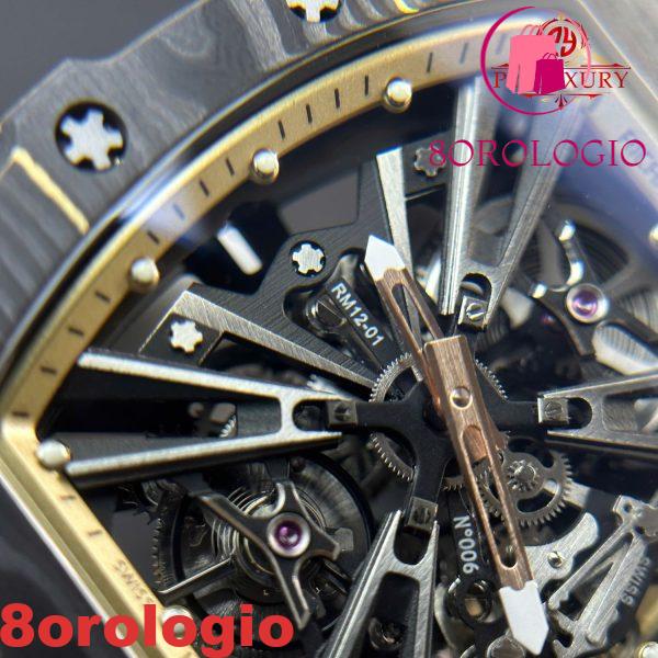 Richard Mille RM12-01 Tourbillon NTPT Carbon Edizione Limitata Replica 1:1 Migliore Edizione 48mm X 39.30mm Orologio - immagine 15