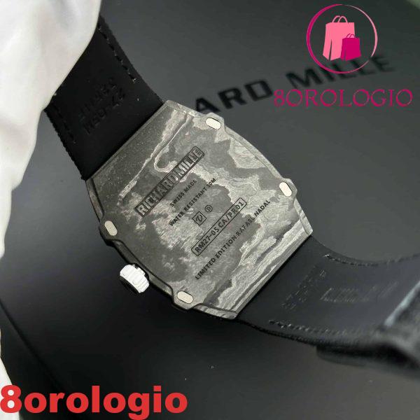 Replica Richard Mille RM27-05 Rafael Nadal Fibra di Carbonio Nera 37,25×47,25mm Orologio - immagine 10