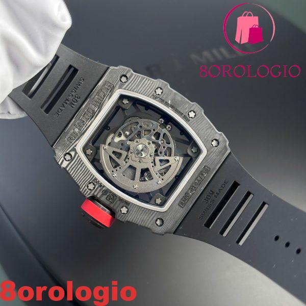 Richard Mille RM35-02 Rafael Nadal Black Carbon TPT Swiss Replica ZF 49.94mm x 44.5mm Orologio - immagine 10