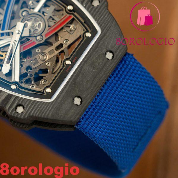 Richard Mille RM67-02 Carbon NTPT Sébastien Ogier Extra Flat Migliore Replica Super Clone 38.7 X 47.52mm Orologio - immagine 15