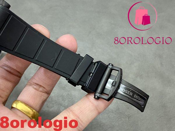 Roger Dubuis Excalibur Monotourbillon DBEX0577 Fibra di Carbonio Nera Replica BBR 1:1 42mm Orologio - immagine 9