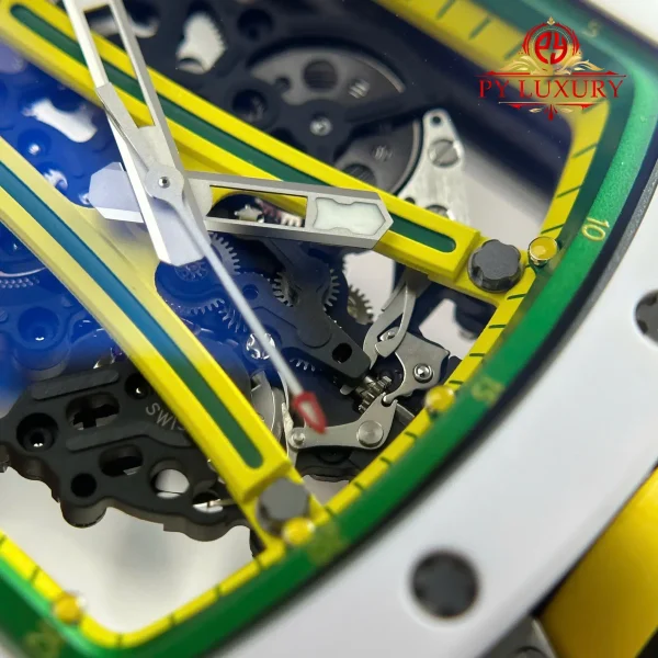 Richard Mille RM 61-01 Yohan Blake Asia Limited Edition Ceramica Bianca 1:1 Migliore Replica ZF 42.7mm X 50.23mm Orologio - immagine 14