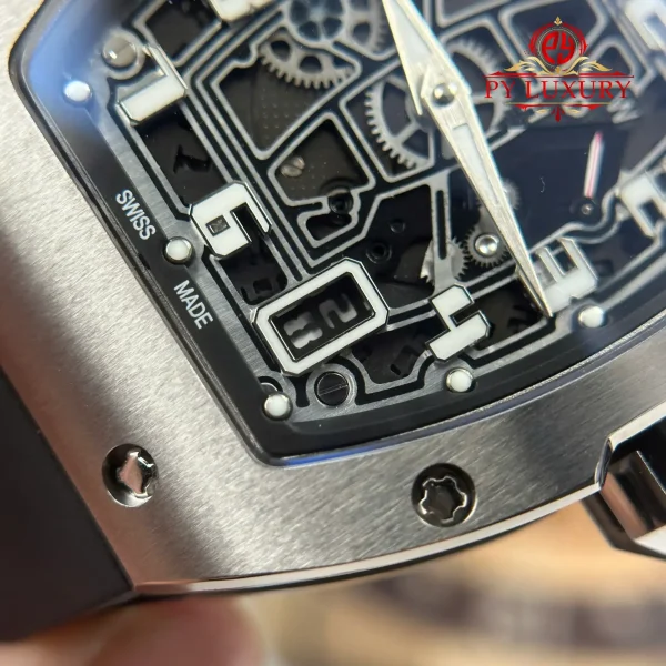 Richard Mille RM67-01 Titanio Extra-Piatto Cinturino in Gomma Miglior Replica 38.7mm X 47.5mm Orologio - immagine 14