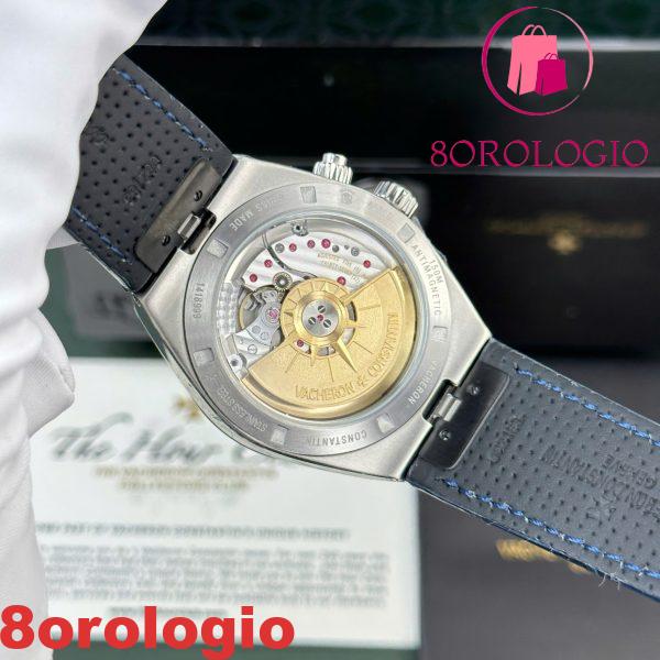 Vacheron Constantin Overseas Dual Time 7900V/110A-B334 Quadrante Blu Cinturino in Pelle Replica Svizzera PZF 41mm Orologio - immagine 9