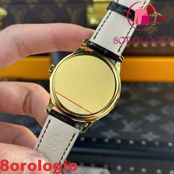 Patek Philippe Calatrava 5227J-001 Oro Giallo Cinturino in Pelle Replica 3KF 39mm Orologio - immagine 12