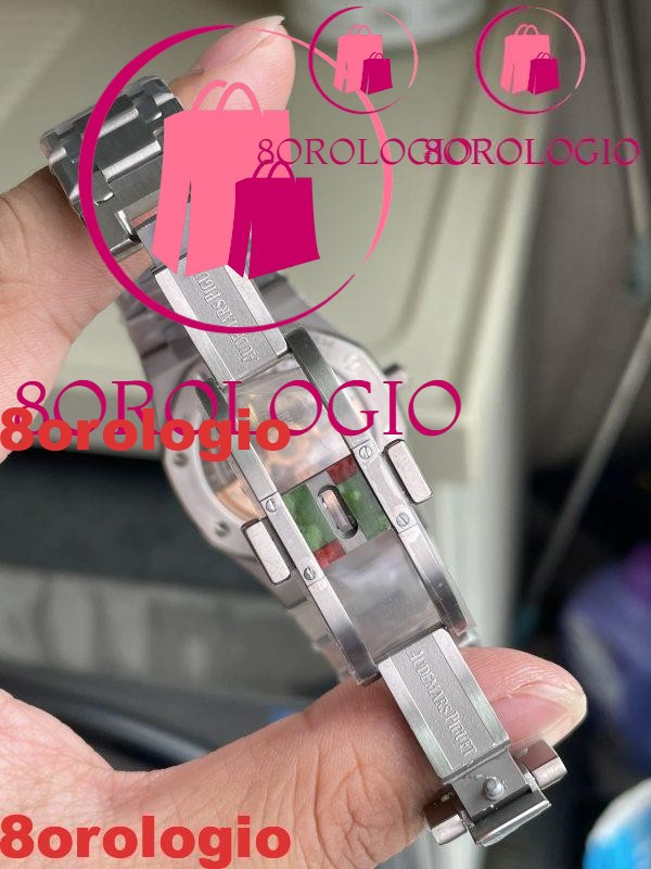 Audemars Piguet Royal Oak Jumbo Extra-thin 15202IP Quadrante Blu 89g Migliore Replica ZF 39mm Orologio - immagine 10