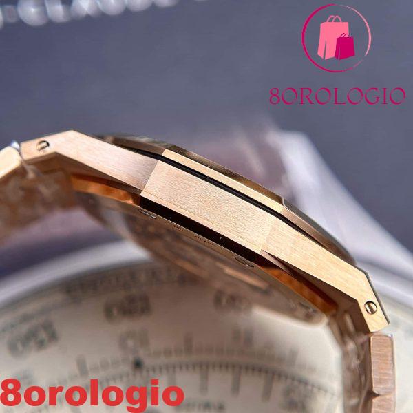 Audemars Piguet Royal Oak Jumbo Extra-sottile 16202OR Quadrante Grigio Fumé Migliore Replica 39mm Orologio - immagine 11