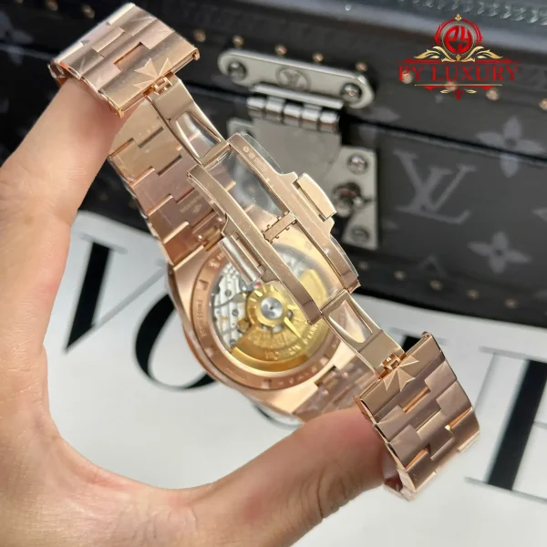 Vacheron Constantin Overseas 4500V Oro Rosa Quadrante Argento 1:1 Migliore Replica 41mm Orologio - immagine 10