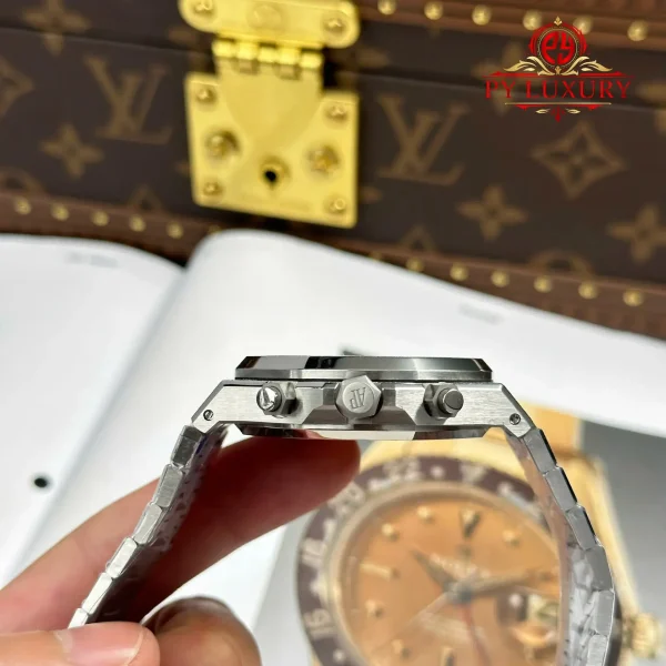 Audemars Piguet Royal Oak Chronograph 26240BC in Oro Bianco Frosted Quadrante Blu 1:1 Migliore Replica APSF 41mm Orologio - immagine 2
