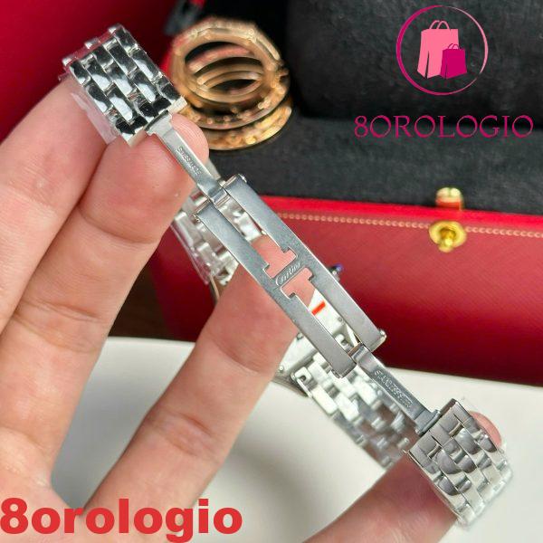Cartier Panthère De Cartier Acciaio Modello Piccolo Quadrante Bianco Replica BVF 23mm X 30mm Orologio - immagine 2