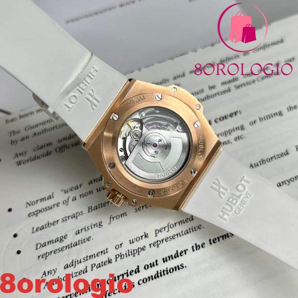 Hublot Big Bang One Click King Gold Pave White Full Moissanite Replica 39mm Orologio - immagine 2