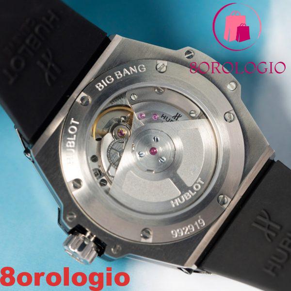 Replica Hublot Big Bang One Click Steel Black Full Pavé CZ Stones 39mm Orologio - immagine 2