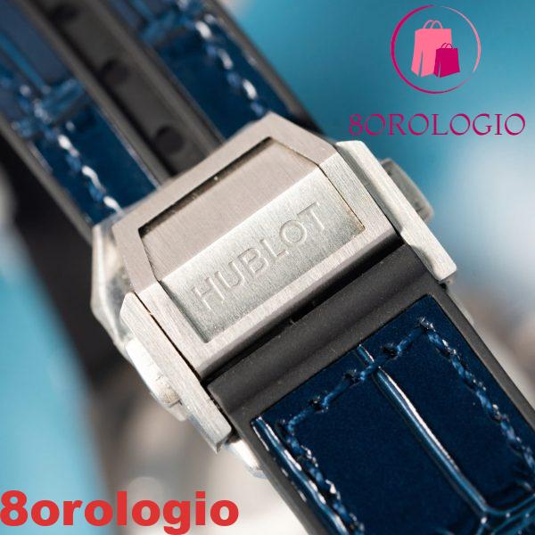 Hublot Big Bang One Click Steel Blue Pavé CZ Stones Replica 39mm Orologio - immagine 2